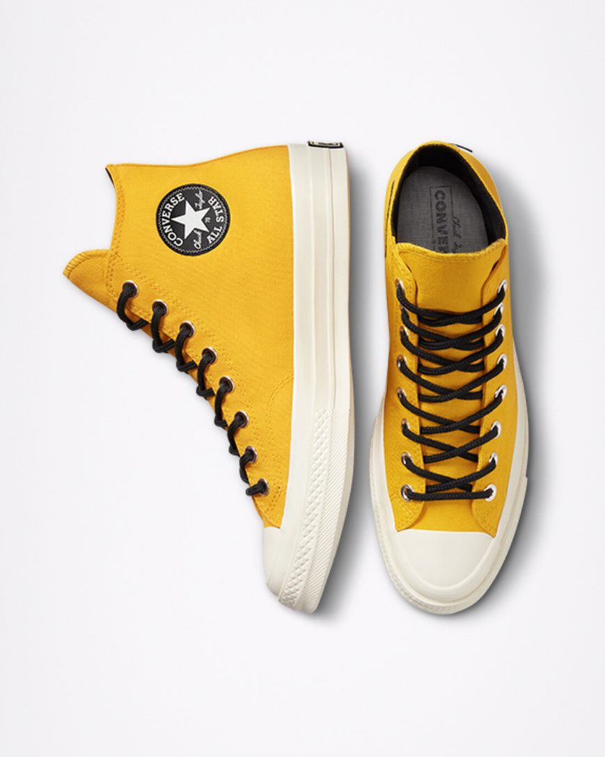 Tenisi Inalti Barbati Converse Engineered Optimism Chuck 70 GORE-TEX Galbeni Negrii | RO ZVGTU275